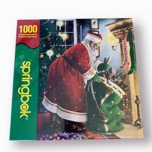 Springbok 1000 Piece SANTA'S DELIVERY Jigsaw Puzzle Christmas SEALED